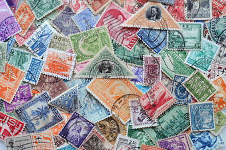 Porto frimärken från olika länder