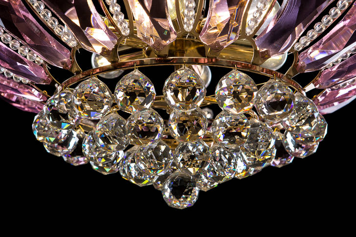Crystal chandelier with crystals