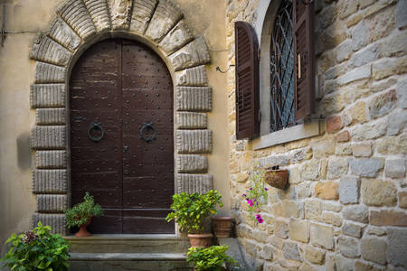 Stone house in a Tuscan village