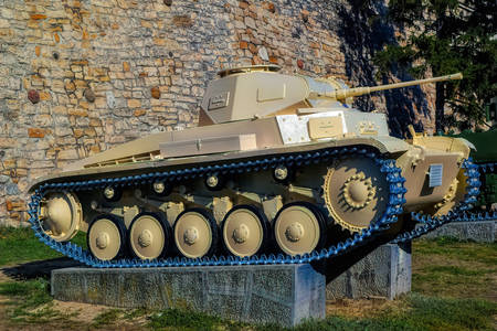Old tank at the Military Museum in Belgrade