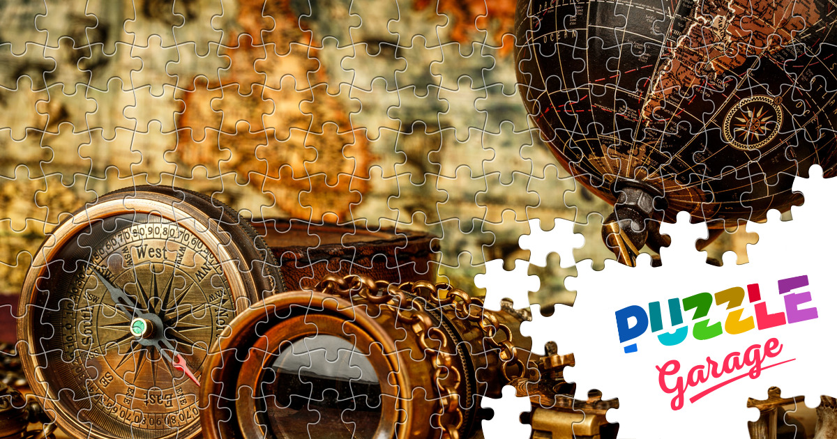 Antique items on the table Jigsaw Puzzle (History, Antique) Puzzle Garage