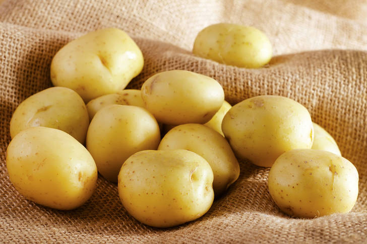 Burlap potatoes