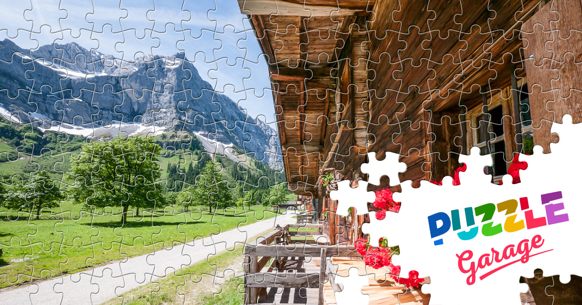 Farm on Mount Kardel Jigsaw Puzzle (Countries, Austria) | Puzzle Garage
