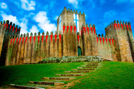 Guimarães castle on a summer day