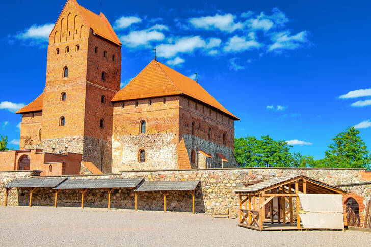 Cortile del castello di Trakai