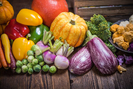 Gemüse auf dem Tisch