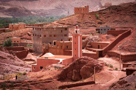 Mešita v Ouarzazate, Maroko
