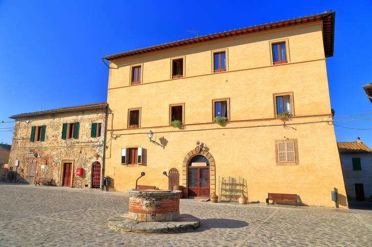 Plaza en Monteriggioni