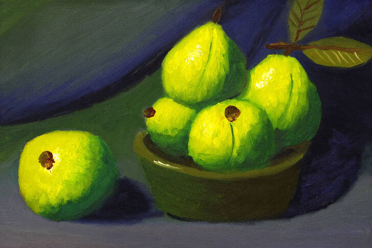 Pomegranates in the painting