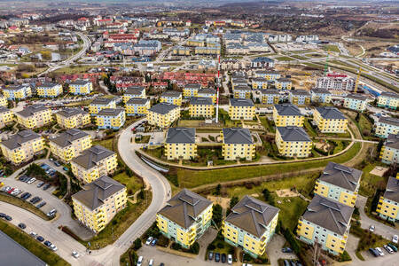 View from above of the Gdansk district