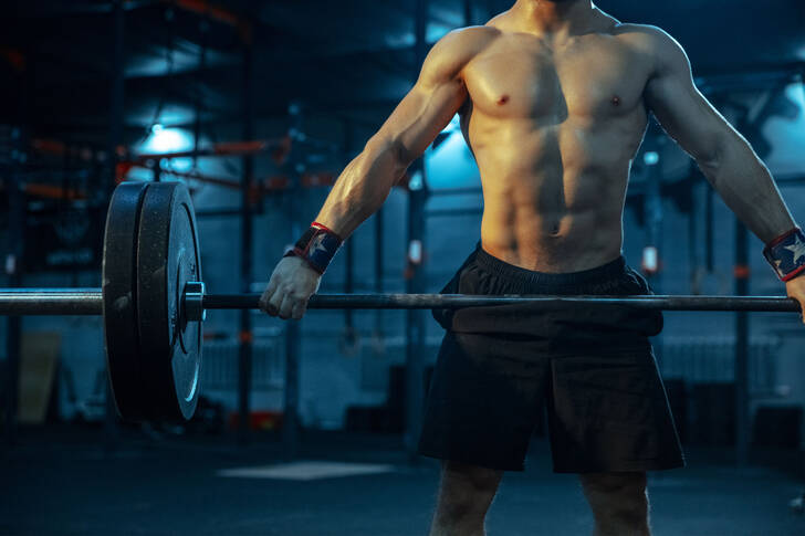 Athlete in the gym