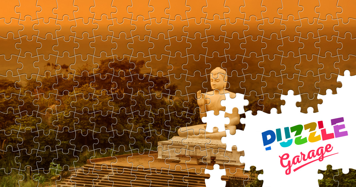 Statue of buddha Jigsaw Puzzle (Countries, Sri Lanka) Puzzle Garage