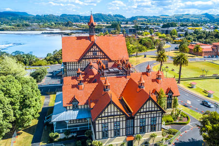 Rotorua Museum from above