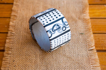 Polymer clay bracelet