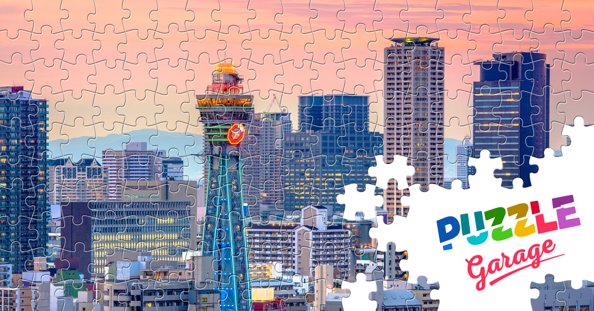 Tsutenkaku tower Jigsaw Puzzle (Countries, Japan) Puzzle Garage