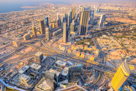 Vista dal Burj Khalifa