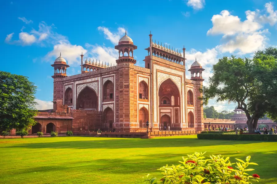 Geweldige poort naar Taj Mahal