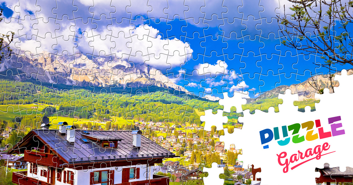 Cortina d'Ampezzo in the Dolomites Jigsaw Puzzle (Countries, Italy ...