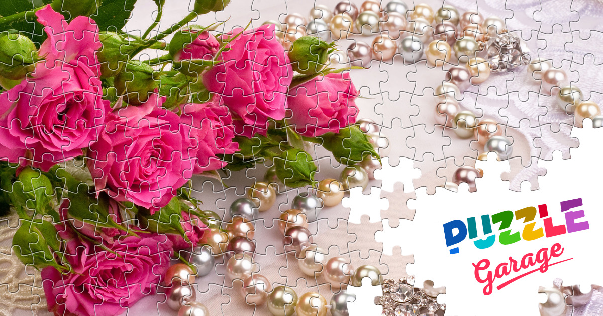 Pearl necklace Jigsaw Puzzle (Stuff, Jewellery) Puzzle Garage