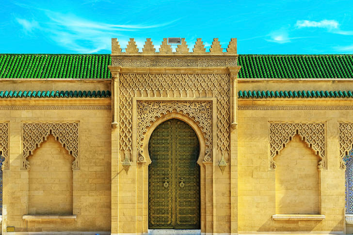 The door to the mausoleum of Muhammad V