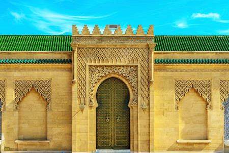 The door to the mausoleum of Muhammad V