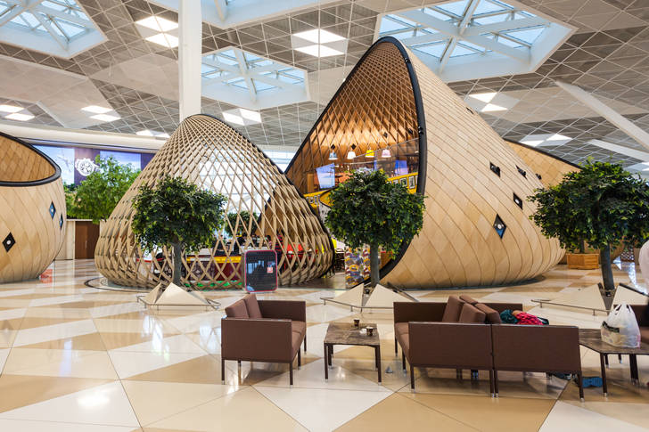 Interior of Baku International Airport