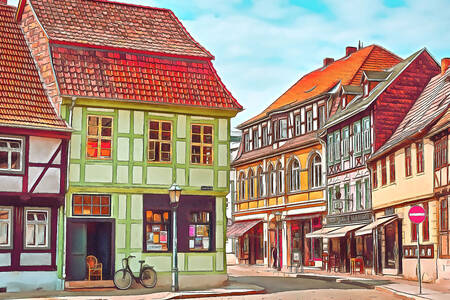 Ulice starego Quedlinburga