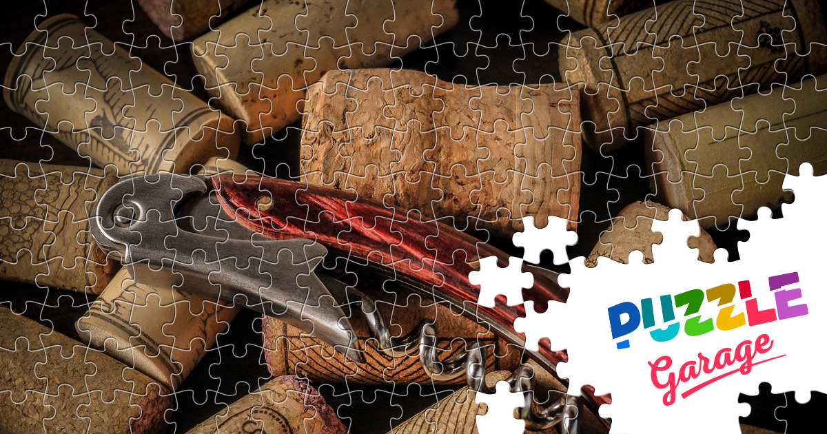 Wine corks and corkscrew Jigsaw Puzzle (Stuff, Tools) Puzzle Garage