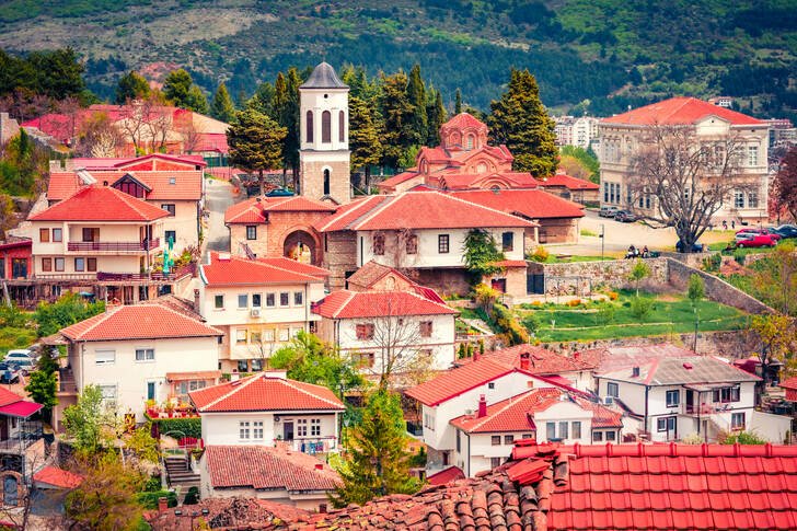 Huizen in Ohrid