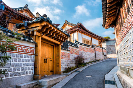 Traditionell koreansk by