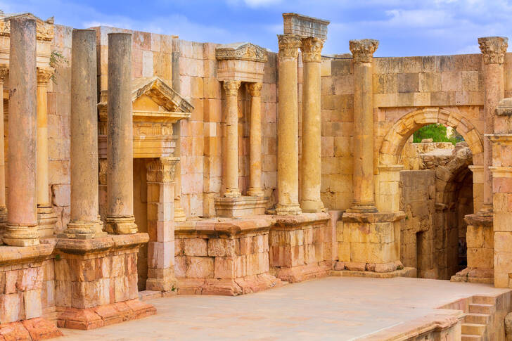 Södra teaterns amfiteater i Jerash