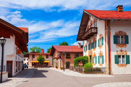 Straat in Oberammergau