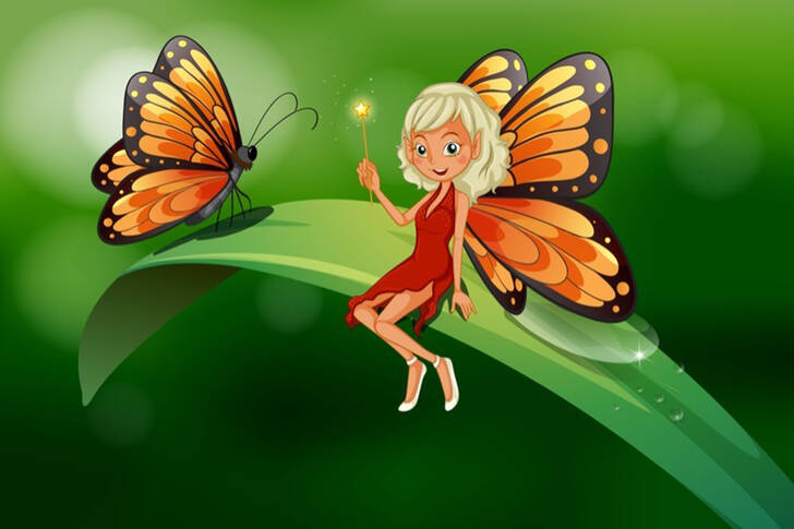 Νεράιδα και πεταλούδα