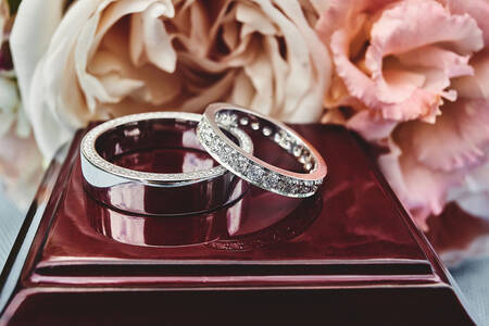 Vjenčano prstenje od bijelog zlata