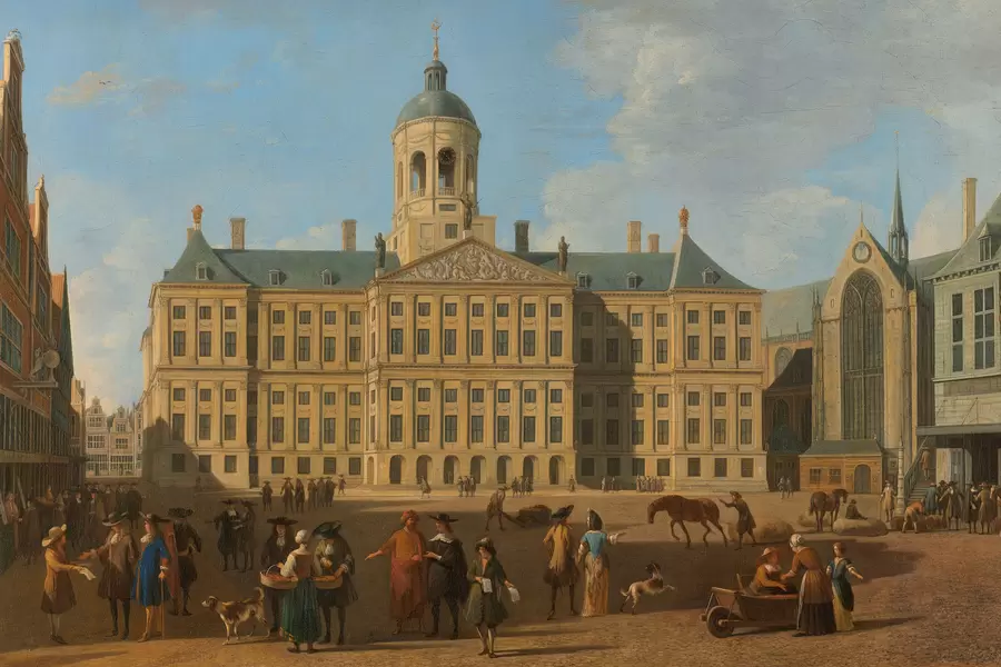 Gerrit Adriaensz. Berckheyde: Radnice na přehradě