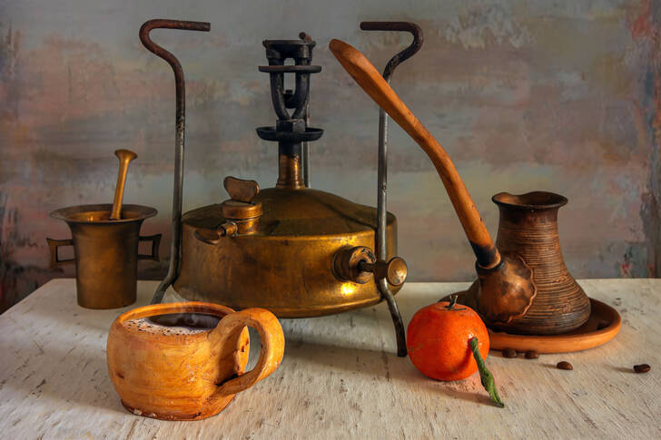 Antique coffee set