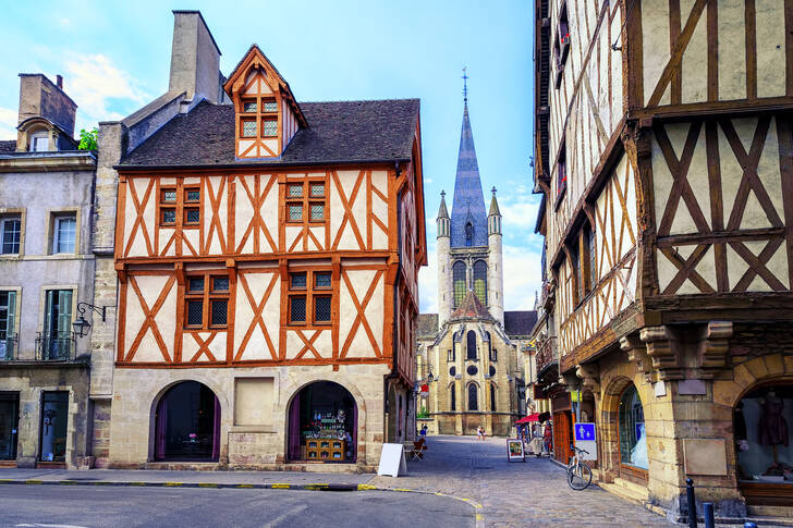 Streets in the city of Dijon