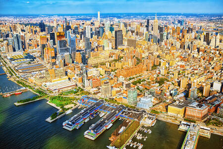 Solig dag i New York