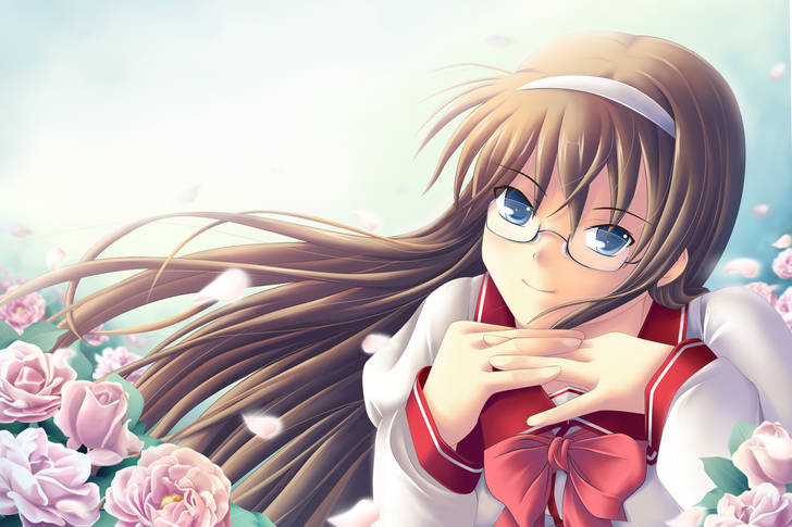 Anime schoolgirl