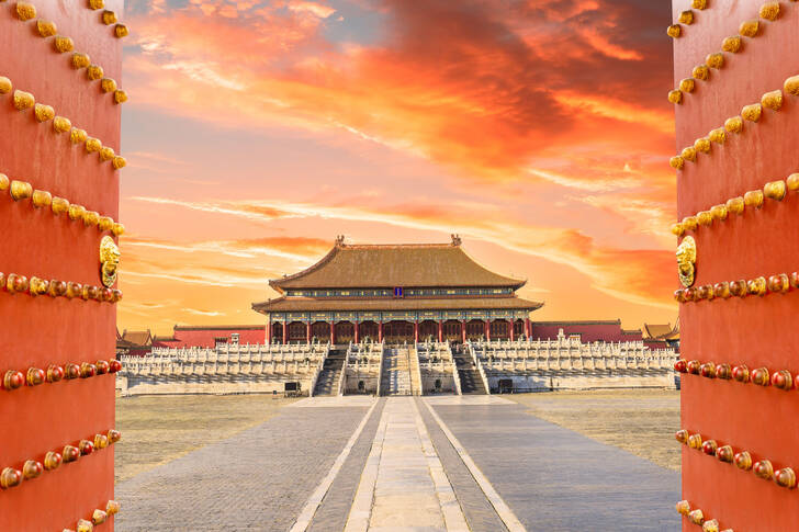 The Hall of Supreme Harmony in the center of the Forbidden City