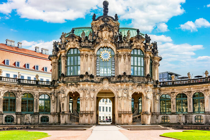 Pavillon i Zwinger-komplekset i Dresden