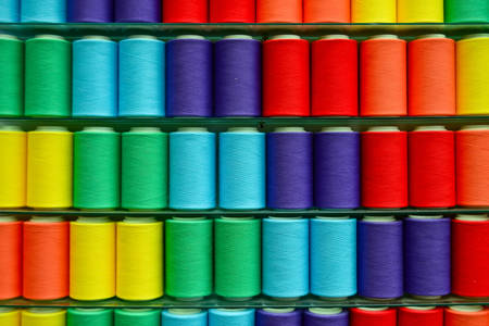 Multicolored threads