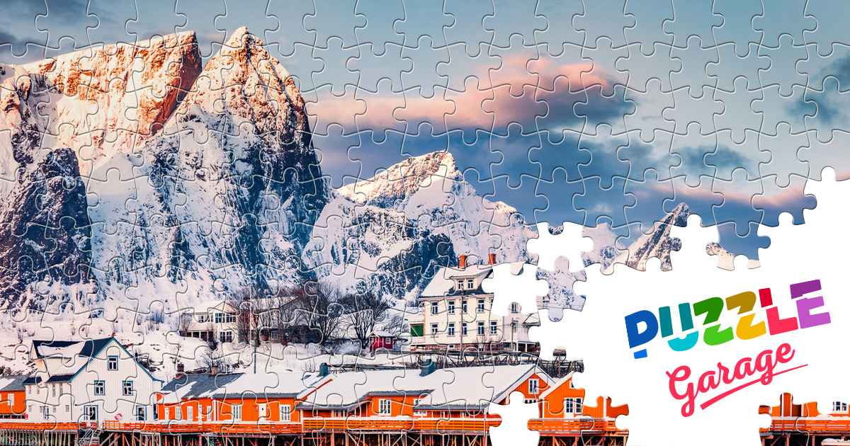 Fishing Village Sakrisoy Jigsaw Puzzle (Countries, Norway) | Puzzle Garage