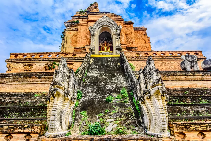 Wat Chedi Luang-tempel in Chiang Mai