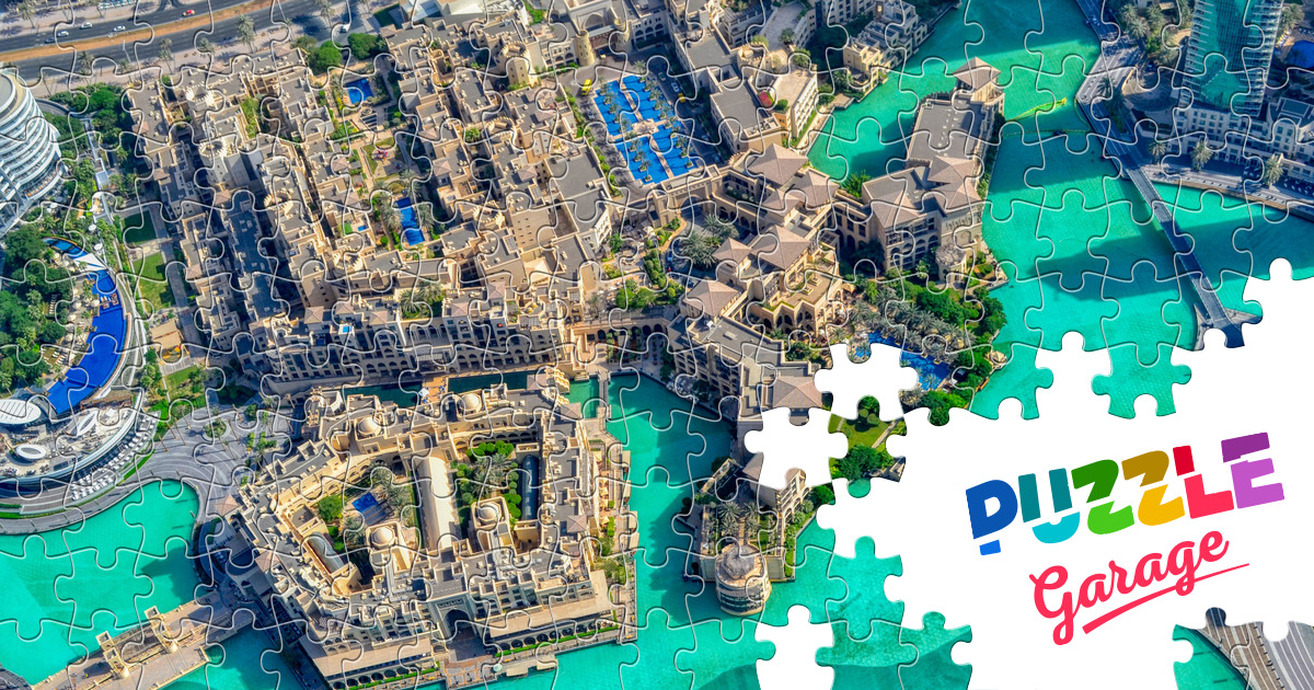 View from the observation deck of Burj Khalifa Jigsaw Puzzle (Countries