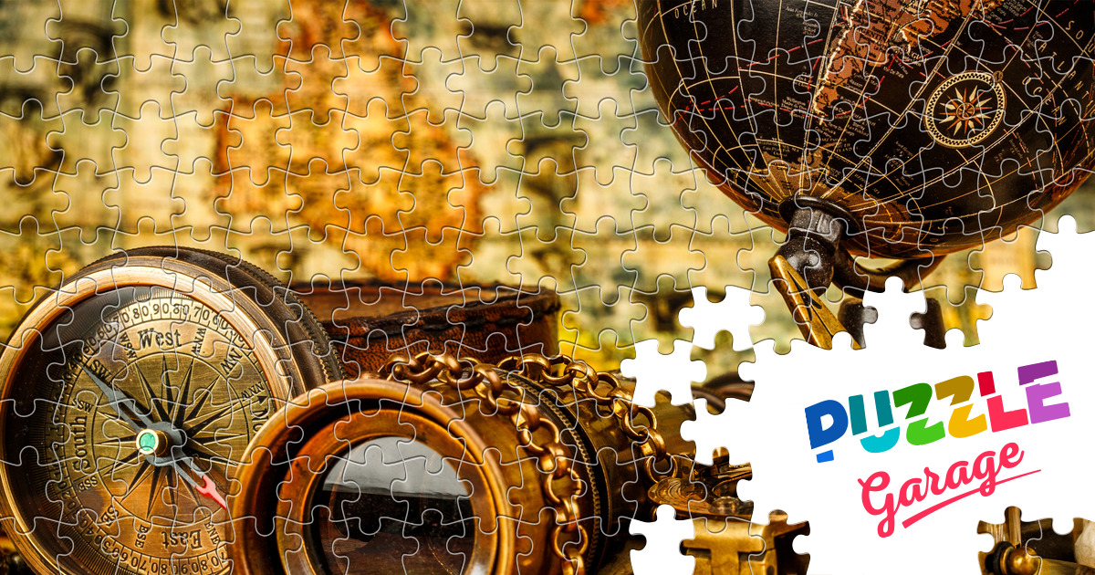 Vintage items Jigsaw Puzzle (History, Maps) Puzzle Garage