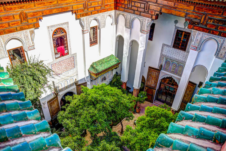 Fes courtyard view