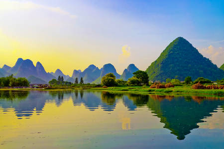 Li folyó Yangshuo-ban