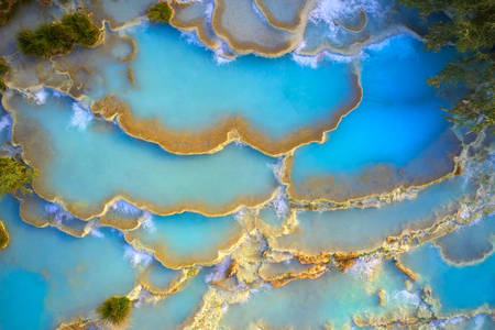 Saturnia'nın termal banyoları