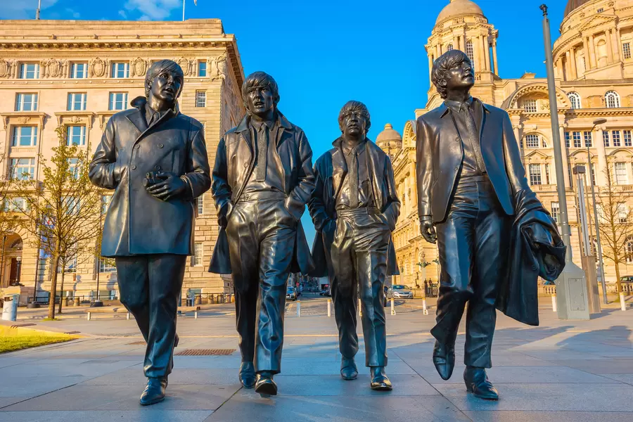 The Beatles statue in Liverpool